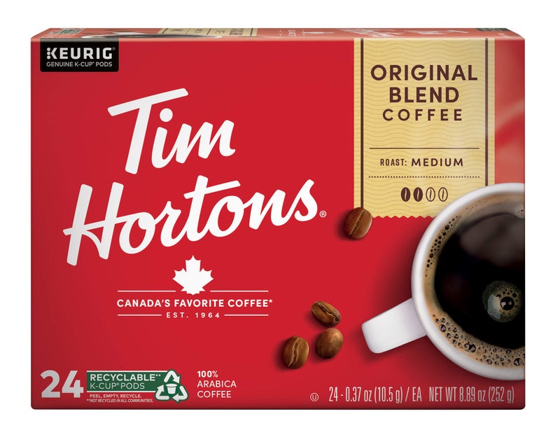 Tim Hortons قهوة تيم هورتونز الأصلية، تحميص متوسط، كبسولات K-Cup فردية متوافقة مع آلات تحضير القهوة من كيريج، 24 قطعة (عبوة واحدة) (قد يختلف التغليف) - Image 2